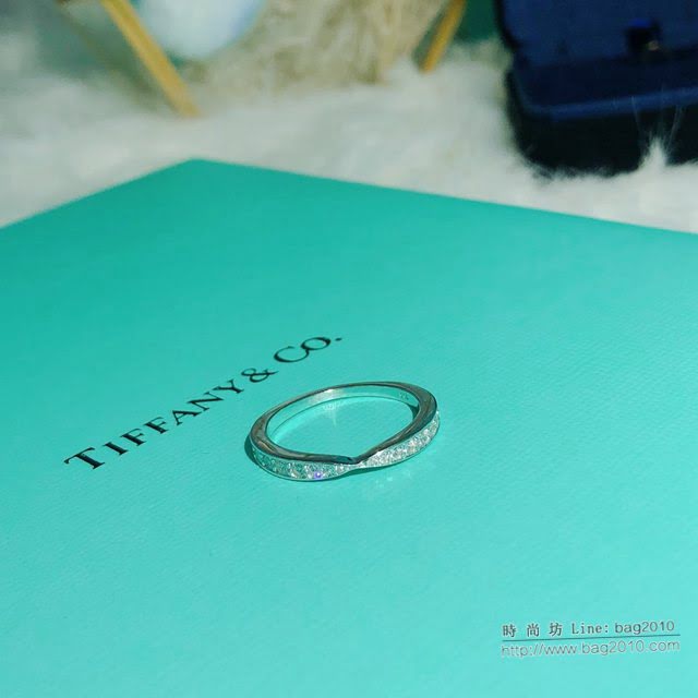 Tiffany純銀飾品 蒂芙尼女士專櫃爆款Setting純銀舞會戒指 Tiffany尖口鑽戒  zgt1779